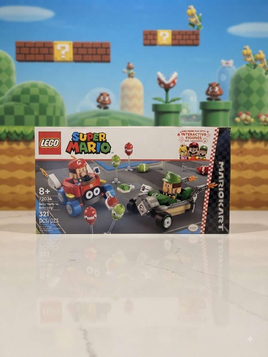 LEGO Super Mario Mario Kart Baby Mario vs. Baby Luigi 72034